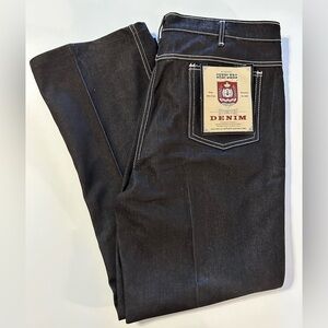 NWTs Vintage Men's Sheplers Black Jeans Size 38 x 29